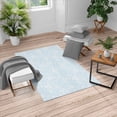 thumbnail image 1 of Botanic Turkish Area Rug, Floral Pattern Spring Season Blossoms Branches Leaf Beauty Field Design, Soft Carpet for Living Room Decor with Distressed Look, 4' X 5.7', Pale Blue, by Ambesonne, 1 of 4
