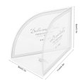 thumbnail image 3 of 100 Pcs Clear Triangular Mousse Cake Collars for Cake Decorating, 3 of 4