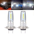 thumbnail image 2 of 12V 2PCS H7 LED Headlight Bulbs Fog Lights White Extremely Bright Headlight Bulb COB LED 6500K 110W DRL Canbus Error Free rror-free Led Conversion Kit, 2 of 7