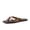 Tortoise, variant on Cushionaire Titan Square Toe Flip Flops for Women, Dressy Slip On Flat Womens Sandals with Cushioned Footbed