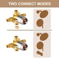 thumbnail image 3 of CASAINC Single-Function Shower Mixer Valves Wall Mount Brass Faucet Shower Mixer Fixtures With Single Handle Copper Valve, 3 of 6