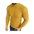 thumbnail image 5 of ZenCart Men Fall Winter Sweater Knitted Slim Fit High Collar Knitted Pullover Elastic Top Solid Color Casual Daily Wear Sport Sweater, 5 of 8