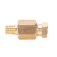 thumbnail image 2 of pipe nipple hose connector thread pipe nipple brass pipe fitting connector, 2 of 5