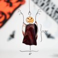 thumbnail image 4 of Espeluznante calabaza de Halloween espantapájaros vidrieras colgantes ornamento atrapasueños ventanas puertas habitación decoración del hogar gato negro decoración de Halloween espeluznante decoració, 4 of 5