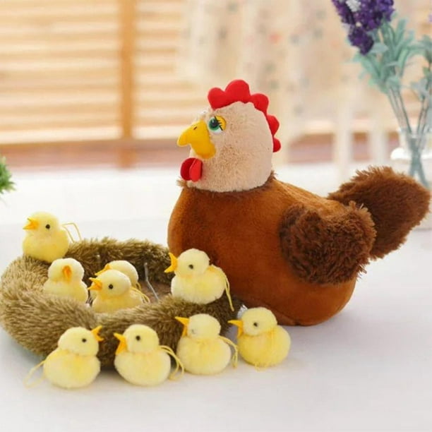 Buxomigrl Animal Pollo Peluche Muñeca de Gallina de Agricultura Peluche Suave Almohada de Navidad, Gris Buxomigrl Animal Pollo Peluche Muñeca de Gallina de Agricultura Peluche Suave Almohada de Navidad, Gris