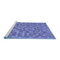 thumbnail image 2 of Ahgly Company Machine Washable Indoor Rectangle Southwestern Blue Country Area Rugs, 5' x 8', 2 of 4