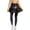 Butterfly Mushroom Music Notes, variant on Mushroom Butterfly Black Yoga Legging with Skirts Non See Through Skirted with Tennis Leggings for Women Full Length Athletic Legging Yoga Skirts Active Running Trousers