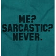 thumbnail image 2 of Me Sarcastic Never Humorous Attitude Men's Graphic T Shirt Tees Brisco Brands X, 2 of 6