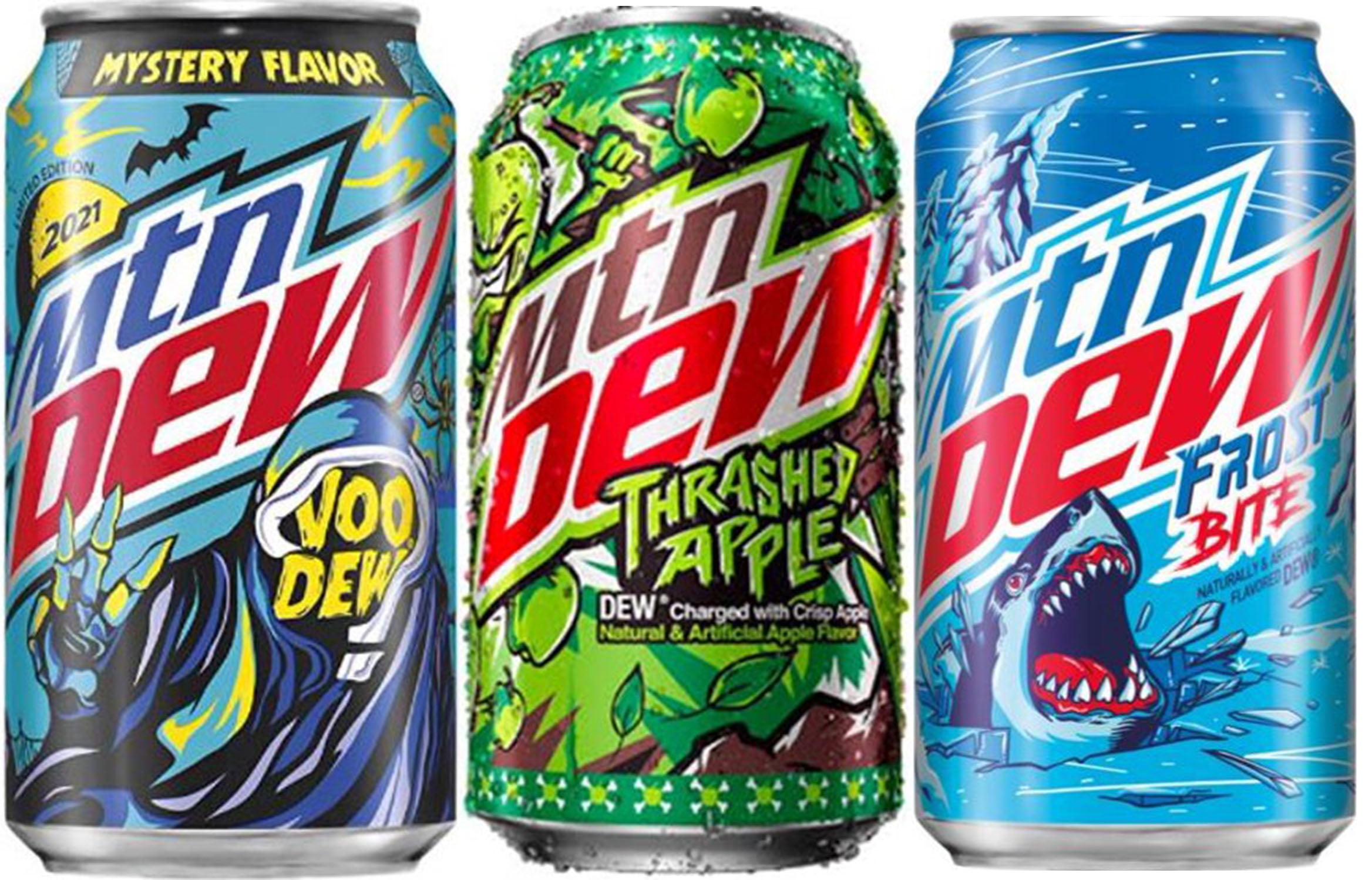 (12 Cans) Mountain Dew Variety Pack Soft Drink 4 of each flavor