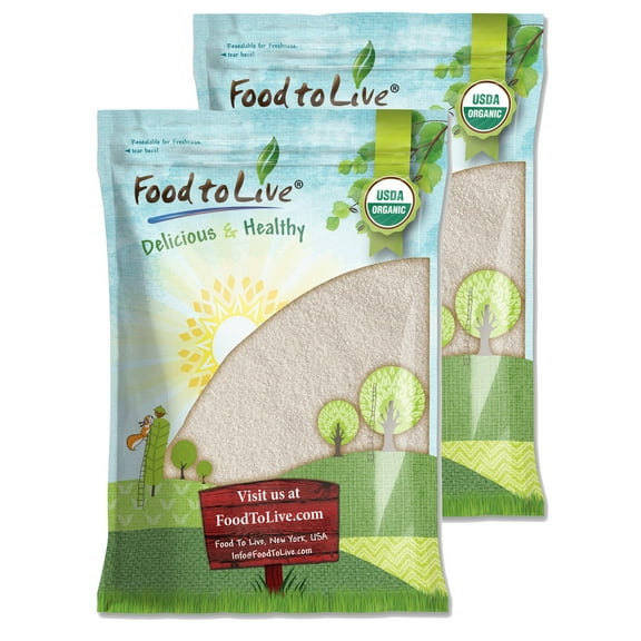 Organic White Polenta, 20 Pounds — Classic Non-GMO Cornmeal. Vegan, Kosher- by Food to Live