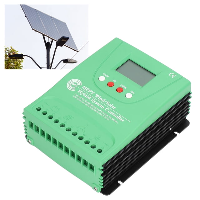 12V 24V Wind Solar Hybrid Controller with LCD Display MPPT Boost Wind Solar Controller