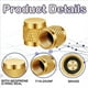thumbnail image 2 of 1/4inch Flare Cap, Round Brass HVAC Locking Caps,A, 2 of 5
