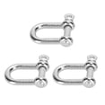 thumbnail image 4 of Cerradura de grillete de anillo en D grillete en forma de U de aleación de zinc portátil ligero para pulsera de Paracord cabeza plana ANGGREK Otros, 4 of 8