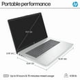 thumbnail image 3 of HP 17 Home & Business Laptop,17.3" FHD 1920 x 1080 , AMD Ryzen 5 7520U (Beat i7-1255U) 8GB DDR5 256GB SSD,Windows 11 Home/XTREDURA FLASH Drive, 3 of 5