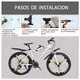 thumbnail image 3 of Doble Gancho  Bloosom Bicicleta Soporto Portabicicleta Pared Estacio Negro, 3 of 4