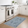 thumbnail image 3 of GLATTICE Throw Rugs with Rubber Backing Washable Small Area Rug 2x3 Blue Front Door Mat Ultra Soft Printed Oriental Floral Rug Indoor Mat for Entryway Porch Hallway, 3 of 8
