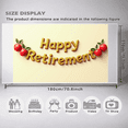 thumbnail image 5 of LUUFILx Happy Retirement Party Banner Balloon Decoration Backdrop Background Celebration Floral Supplies Event Props Festive Banners Decorations, 5 of 8