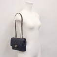 thumbnail image 2 of Pre-Owned CHANEL AS5048 Navy Lambskin Matelasse 20 Single Flap Shoulder Bag with Gold Hardware,..., 2 of 16
