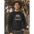 thumbnail image 2 of I Tell Dad Jokes Tagline Sweatshirt Men -GoatDeals Designs, Male 3X-Large, 2 of 4