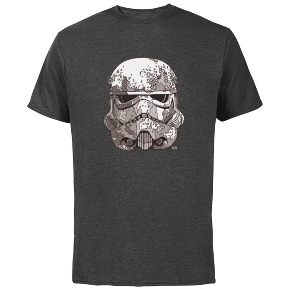 Star Wars Stormtrooper Empire Helmet - Short Sleeve Cotton T-Shirt for Adults - Customized-Charcoal