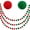 Red Green, variant on Trianu 3Pcs Pom Pom Garland, 8.2ft Decorative Hanging Garland Ball Banner with 30Pcs Balls for Halloween Thanksgiving Christmas Wedding Birthday Party Room, Red/Green
