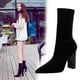 thumbnail image 3 of Zapatos de tacón alto para mujer, estilo viento, otoño/invierno, moda, nuevo estilo, sencillos, gruesos, puntiagudos, sexys, para discoteca, de punto fino, 3 of 4