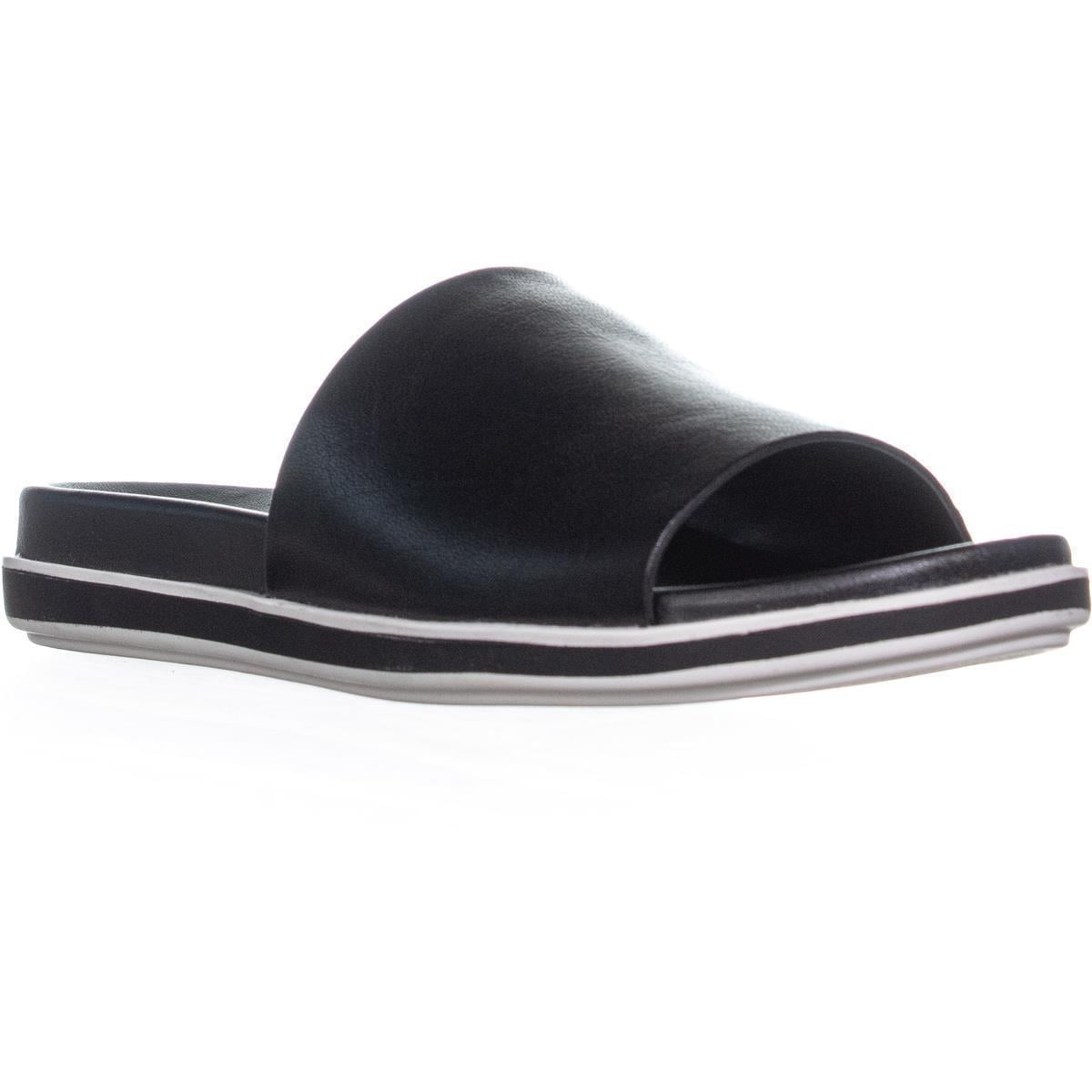 franco sarto black slides