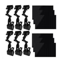 thumbnail image 1 of Soporte de Letrero con Clip Ajustable LIUYMXG 6 Piezas Doble Clips Negro, 1 of 5
