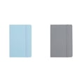 thumbnail image 1 of 2Pc A6 Hardcover Notebook with Pen Loop, Small Pocket Journal College Ruled, Cute Petite Memo Notepad for Purse Daily Notes, Light Blue & Grey, 1 of 7