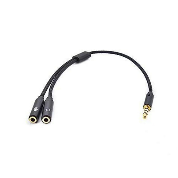 Headset Splitter,3.5mm Headphone Splitter 2 Headphone Splitter Dual Headphone Adapter Sturdy Construction