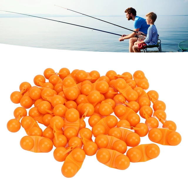 Fishing Double Rattle, 50PCS Metal Sea Fishing Attractor Bell Beads With Plastic Case Fishing Inline Rattle For Luring Fish