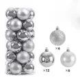 thumbnail image 3 of 24 bolas navideñas de 6 cm para colgar en el árbol de Navidad, para decoración de fiestas en el hogar, Año Nuevo 2025, 3 of 5