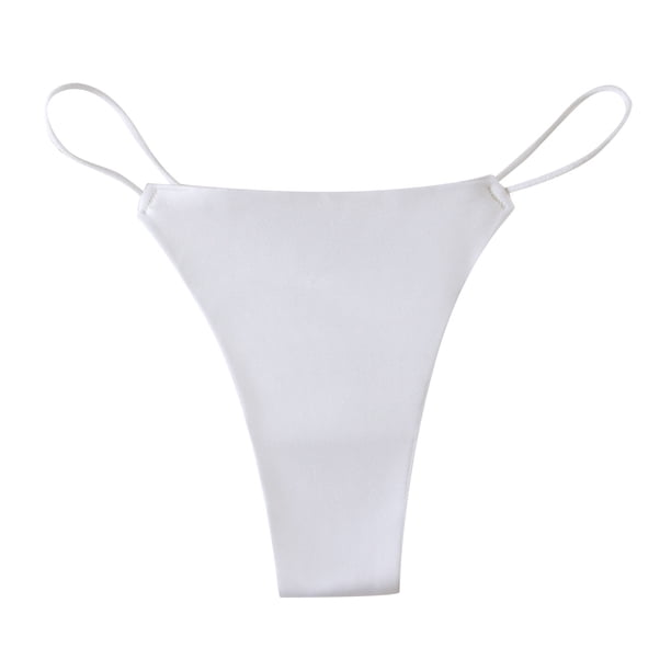 Gibobby Ropa interior sexy para mujer Ropa interior deportiva para mujer, ropa interior Sexy fina de seda helada sin costuras, pantalones T de cintura media(Blanco,M)