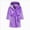 B03-Purple, variant on Gibobby Toddler Boys Girls Flannel Bathrobes Kids Soft Hooded Sleepwear Cartoon Print Night-robe Kids Flannel Hooded Bathrobe Toddler Plush Robes With Belt Toddler Pajamas,Purple,Size 5-6T