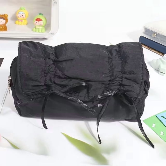 Bolsa de maquillaje bordada personalizada, estuche for lápices con cordón de gran capacidad for viajes diarios y regalos de Ramadán for mujeres