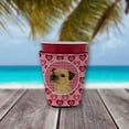 thumbnail image 2 of Border Terrier Hearts Love and Valentines Day Red Cup Hugger, 2 of 4