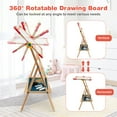 thumbnail image 7 of Costway 3-in-1 Wooden Art Easel for Kids Double Sided Easel with Drawing Paper Roll, 7 of 7