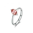 thumbnail image 2 of 1 Carat Marquise cut Morganite and Diamond Solitaire Engagement Ring in 14k White Gold morganite and diamond engagement ring, 2 of 2