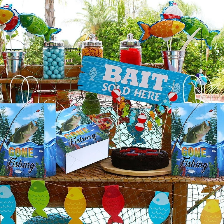 Gone Fishing Party Supplies Bags Gone Fishing Party Decoration