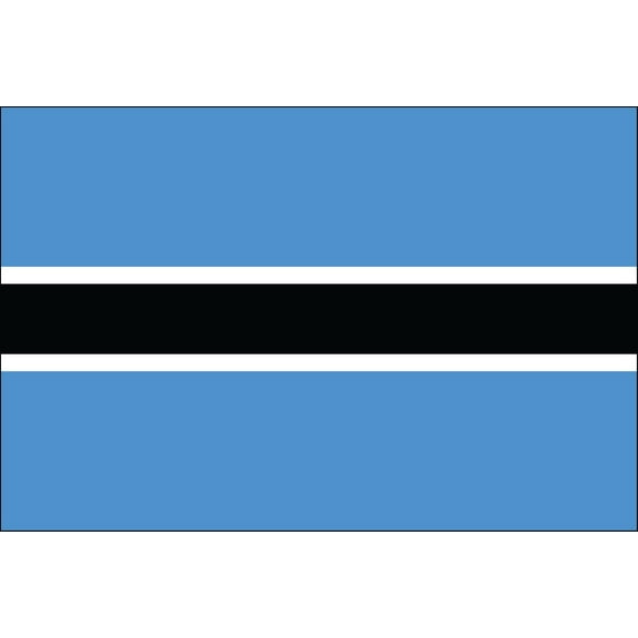 Botswana 2' x 3' Indoor Polyester Flag
