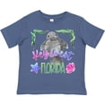 thumbnail image 3 of Inktastic Key West Florida Cute Swimming Manatee Boys or Girls Toddler T-Shirt, 3 of 5