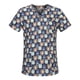 thumbnail image 1 of Uniforme de enfermera con estampado de dibujos animados para mujer, camiseta de manga corta con cuello en V, bata quirúrgica, uniforme de trabajo para hombre, 1 of 6