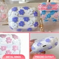 thumbnail image 5 of GJX Case Cover Fits for Airpods Pro 2,Soft Tpu Case for Airpod Pro,Flower Pattern Clear Shell Protective Case for Airpods Pro 2,Pink, 5 of 7