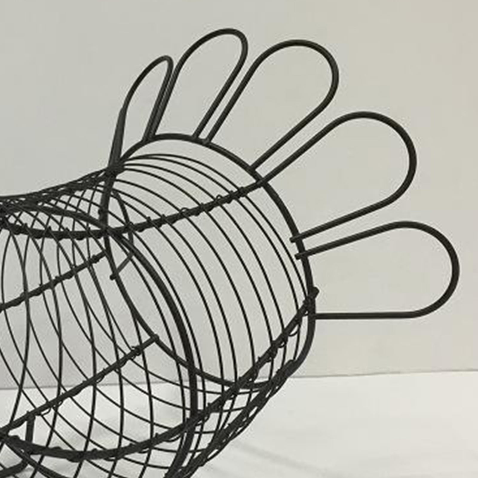 Axioma Black Iron Art Eggs Storage Basket Chicken Sha Holder Household Vegetables Fruit