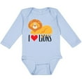 thumbnail image 3 of Inktastic I Love Lions Boys or Girls Long Sleeve Baby Bodysuit, 3 of 5