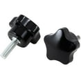thumbnail image 1 of M6 x 20mm Male Thread Screw Star Head 30mm Star Button Type 2pcs, 1 of 3