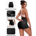 thumbnail image 7 of GAI YI Women's High Waist Tummy Control & Butt Lift Shapewear Boyshorts, 2-Pack Hip Enhancer Underwear, Breathable Comfort, ( Black+Black XL), 7 of 7
