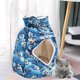 thumbnail image 4 of Mochila transportadora para mascotas Blessing Bag para perros y gatos, con compartimento de felpa en el pecho. Azul, 4 of 7