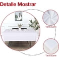 thumbnail image 2 of 6Pcs Mantel Rectangular Desechables para Fiestas, Mantel de PEVA Impermeable, Mantel para Mesa Rectangular, Ideal para Bodas, Cumpleaños, Eventos y Comedor (Blanco), 2 of 4