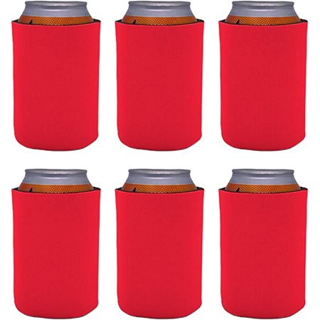

Blank Soft Foam Collapsible Can Coolie (Hot Pink 6 Pack)